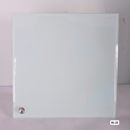 Custom Glass Photo Frame (8x8") BL-25