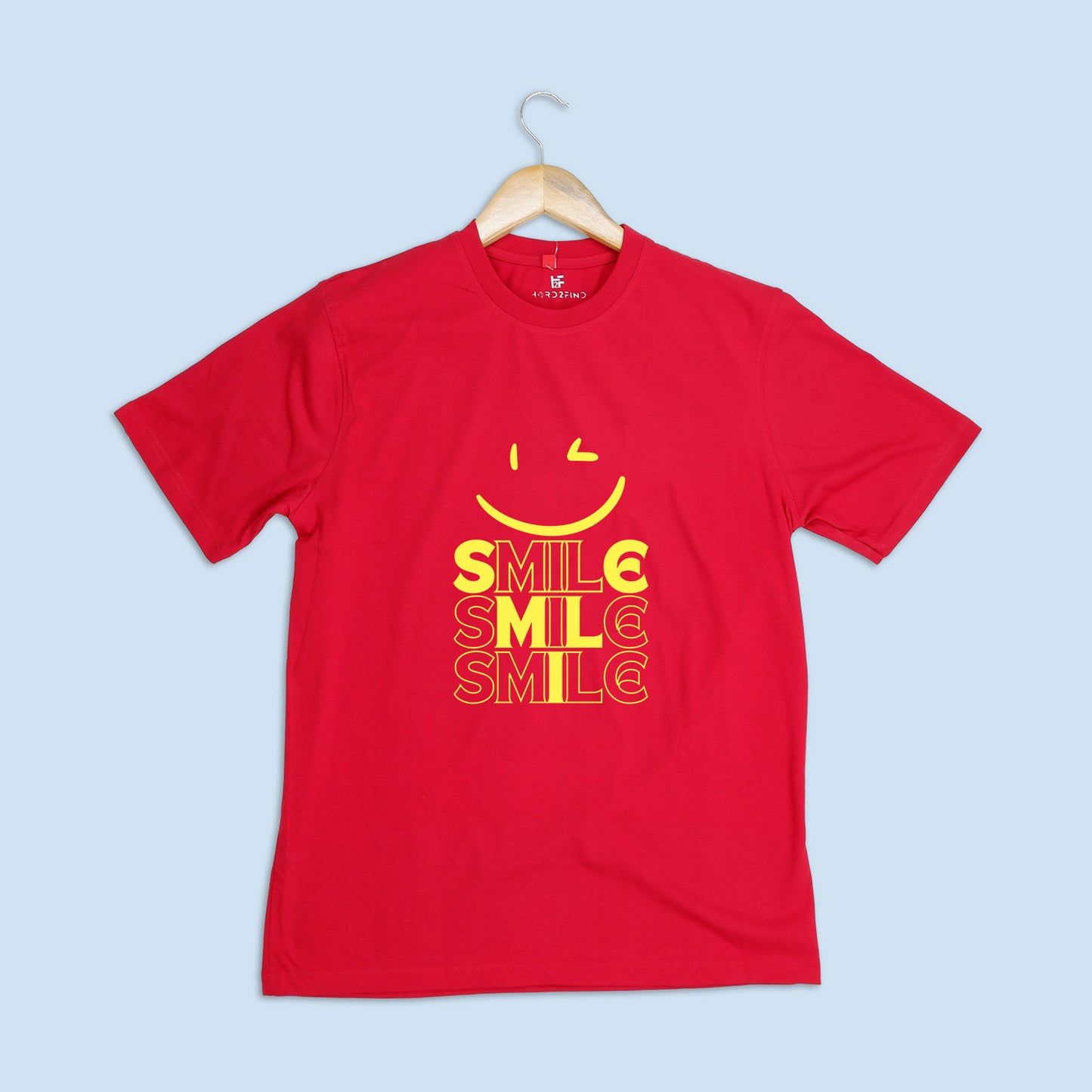 Men's Minimalist Smile Printed Regular T-shirt - Hard2find